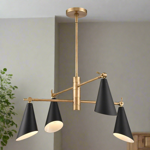 Elk Lighting Elk Calder Natural 4 Light Chandelier