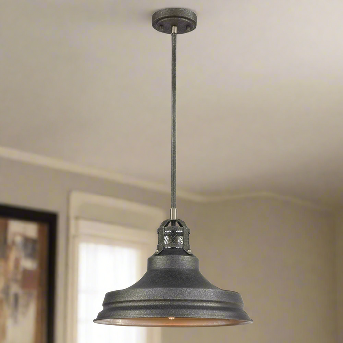 Elk Lighting Carbondale Slate Mist 15'' Wide 1-Light Pendant