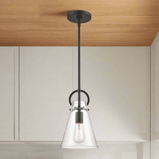 Elk Lighting Gabby Matte Black 1 Light Mini-Pendant