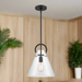 Elk Lighting Gabby Matte Black 1 Light Mini-Pendant 89346/1