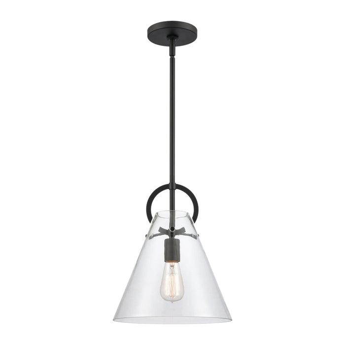 Elk Gabby Matte Black 1 Light Mini-Pendant 89346/1