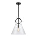 Elk Gabby Matte Black 1 Light Pendant 89347/1