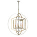 Elk Geosphere Polished Nickel 7 Light Chandelier 12264/7