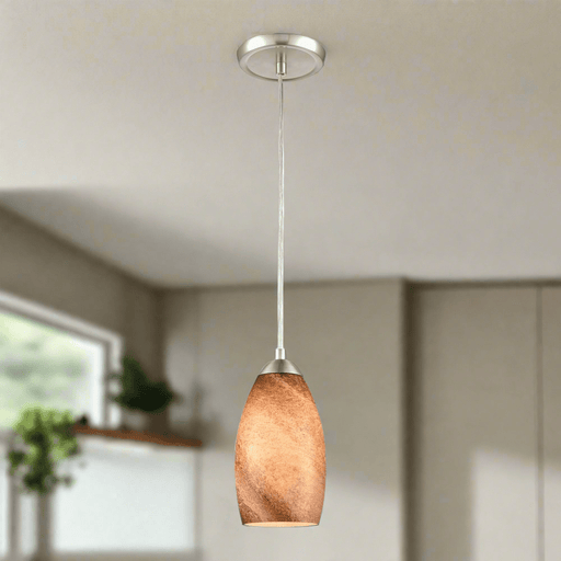 Elk Lighting Planetario Satin Nickel 1 Light Mini-Pendant