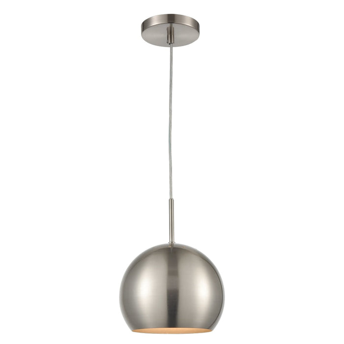 Elk Salt Rim Brushed Nickel 1 Light Mini-Pendant D4325