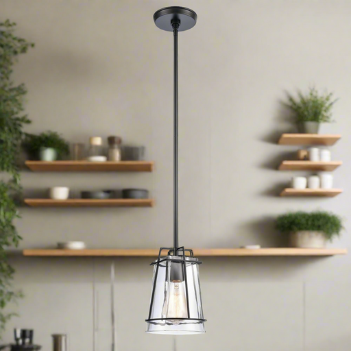 Elk Lighting Square to Round 1 Light Mini-Pendant