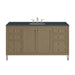Chicago 60" Single Vanity, Smokey Celadon, w/ 3 CM Tajnar Eclos Top