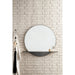 James Martin Platform 36" Mirror in Modern Iron, shown in a bathroom setting