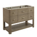 Lucian 48" Single Vanity, Carbon Oak, w/ 3 CM Tajnar Eclos Widespread Top