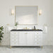 Chicago 60" Single Vanity, Walnut Whisper, w/ 3 CM Parisien Bleu Silestone® Top