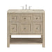 Breckenridge 36" Single Vanity, Whitewashed Oak, w/ 3 CM Tajnar Eclos Top
