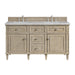 Lorelai 60" Double Vanity, Mid-Century Walnut w/ 3 CM Lime Delight Silestone Top