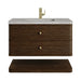 Allamari 36" Single Vanity, Sable w/ Single Hole 3 CM Victorian Silver Silestone Top