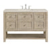 Breckenridge 48" Single Vanity, Serenity Blue, w/ 3 CM Charcoal Soapstone Quartz Top