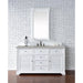 James Martin Vanities Savannah 60" Bright White Single Vanity