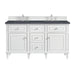 Lorelai 60" Double Vanity, Black Onyx w/ 3 CM Parisien Bleu Silestone Top w/FreePower Wireless Charger