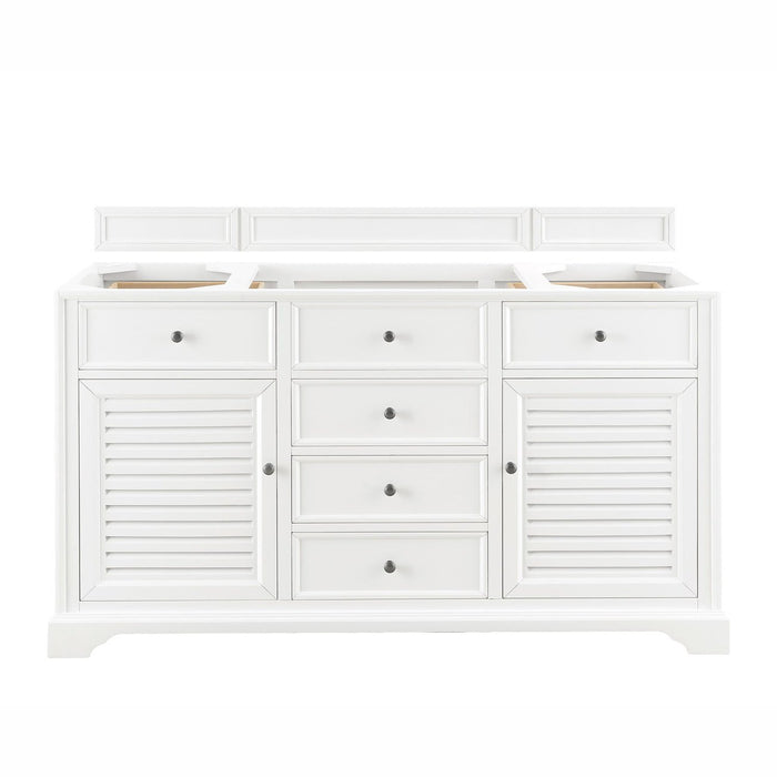 James Martin Vanities Savannah 60" Bright White Single Vanity