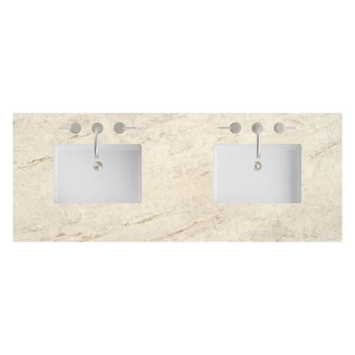 60" Double Top, 3CM Tajnar Eclos w/ Sink