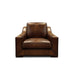 GTR Ramba 100% Top Grain Leather Contemporary Club Armchair with Deep Seat