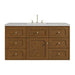 Laurent 48" Single Vanity, Light Natural Oak w/ 3 CM Ethereal Noctis Top w/FreePower Wireless Charger