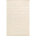 Pasargad Home Edgy Collection Hand-Tufted Bamboo Silk & Wool Area Rug, 5' 0" X 8' 0", Ivory pvny-27 5x8