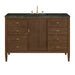Myrrin 48" Single Vanity, Carbon Oak, w/ 3 CM Siberian Silestone Top w/FreePower Wireless Charger