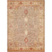 Pasargad Home Farahan Collection Hand-Knotted Lamb's Wool Brown Area Rug- 9' 0" X 12' 6" POMID-32 9X13