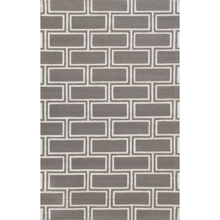 Pasargad Home Edgy Collection Hand-Tufted Bamboo Silk & wool Grey Area Rug pvny-26 5x8