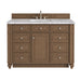 Bristol 48" Single Vanity Cabinet, Saddle Brown