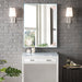 James Martin Addison 30" Countertop Unit in Glossy White, shown in a bathroom setting