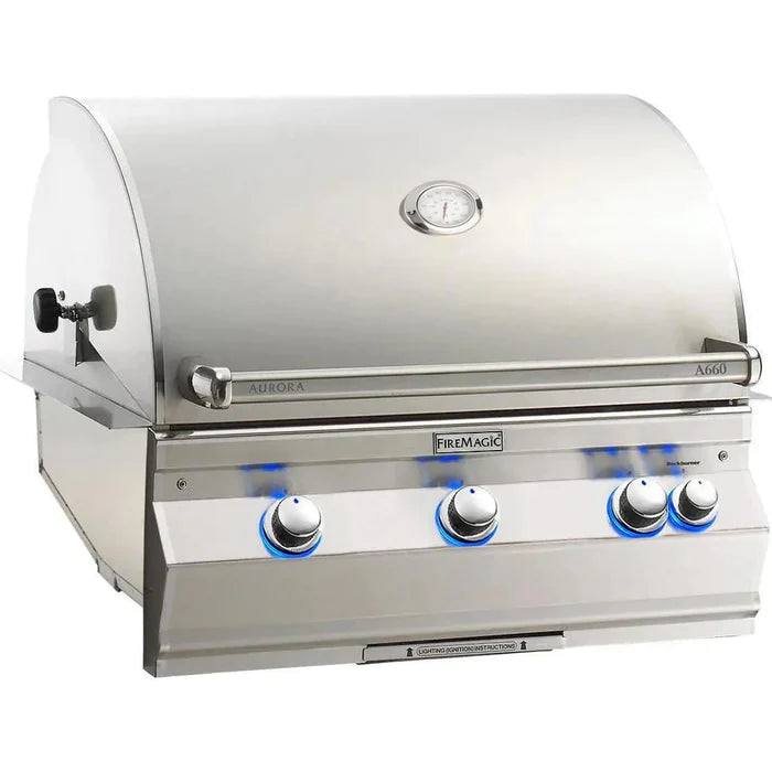 Fire Magic 30-Inch Aurora Built-In Grill with One Infrared Burner in Stainless Steel