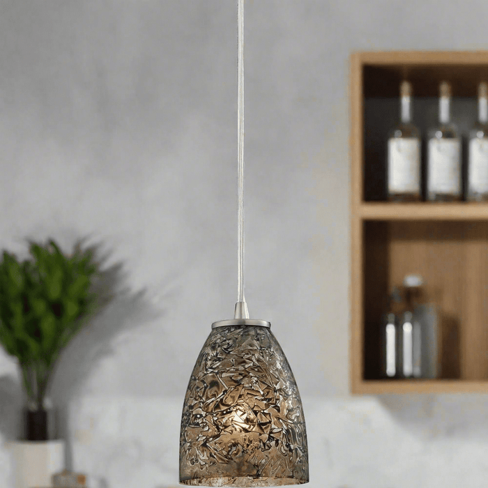 Elk Lighting Fissure Satin Nickel Multi Pendant