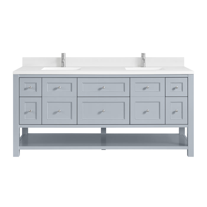Breckenridge 72" Double Vanity, Serenity Blue