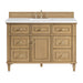Lorelai 48" Single Vanity, Bright White w/ 3 CM Victorian Silver Silestone Top w/FreePower Wireless Charger