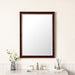 James Martin Glenbrooke 30" Mirror in Burnished Mahogany, shown in a bathroom setting