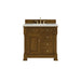 Brookfield 36" Single Vanity, Honey Oak, w/ 3 CM Siberian Silestone Top