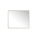 Rohe 48" Rectangular Mirror, Champagne Brass