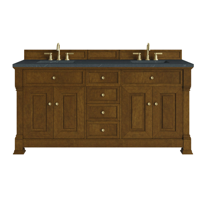 Brookfield 72" Double Vanity, Honey Oak