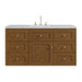 Laurent 48" Single Vanity, Light Natural Oak w/ 3 CM Parisien Bleu Top w/FreePower Wireless Charger