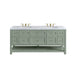 Breckenridge 72" Double Vanity, Light Natural Oak, w/ 3 CM Tajnar Eclos Top