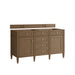 Brittany 60" Double Vanity, Bright White Vanity w/ 3 CM Ethereal Noctis Silestone Top