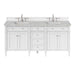 Brittany 72" Double Vanity, Victory Blue w/ 3 CM Ethereal Noctis Silestone Top w/FreePower Wireless Charger