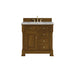 Brookfield 36" Single Vanity, Honey Oak w/ 3 CM Victorian Silver Silestone Top