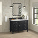 Lorelai 48" Single Vanity, Whitewashed Oak w/ 3 CM Parisien Bleu Silestone Top w/FreePower Wireless Charger