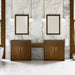 James Martin Vanities Bellshire 96" Dual Vanity Set with 24" Make-Up Counter