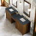 James Martin Vanities Bellshire 96" Dual Vanity Set with 24" Make-Up Counter