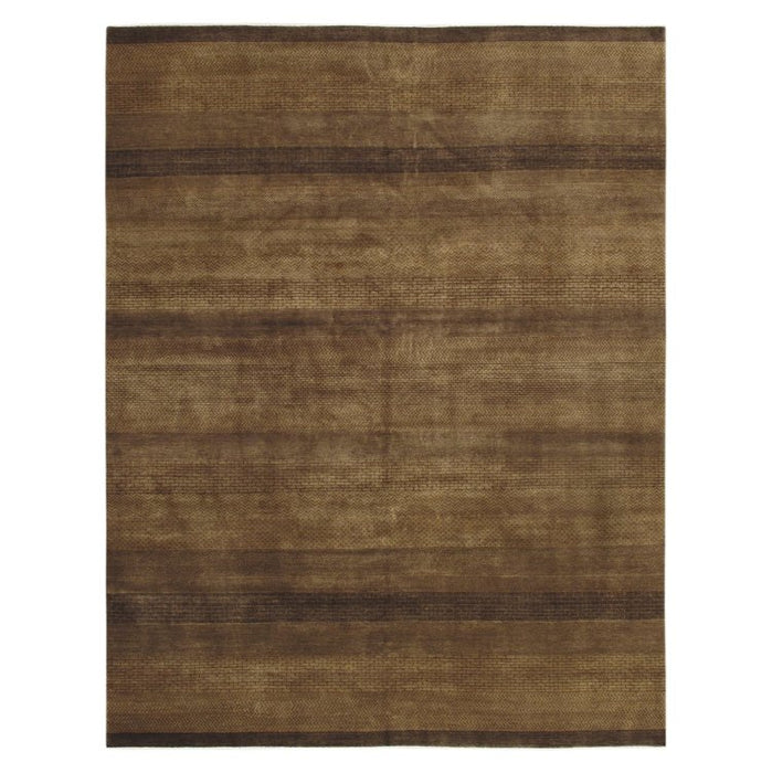 Pasargad Home Tribal Collection Hand-Knotted Lamb's Wool Area Rug- 9' 1" X 11' 11" PEF-4051 9X12