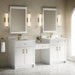 James Martin Vanities Bellshire 84" Dual Vanity Set with 24" Make-Up Counter