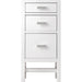 Addison 15" Base Cabinet, Glossy White w/ 3 CM Carrara Marble Top