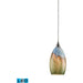 Geologic Satin Nickel LED Mini Pendant